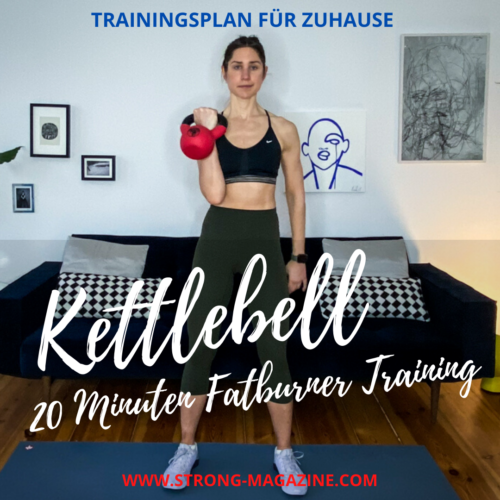 Kettlebell Trainingsplan für Frauen - Kugelhantel Workout für Zuhause