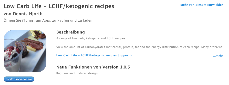 Low Carb Life - LCHF/ketogenic recipes - die ketogene Rezepte App
