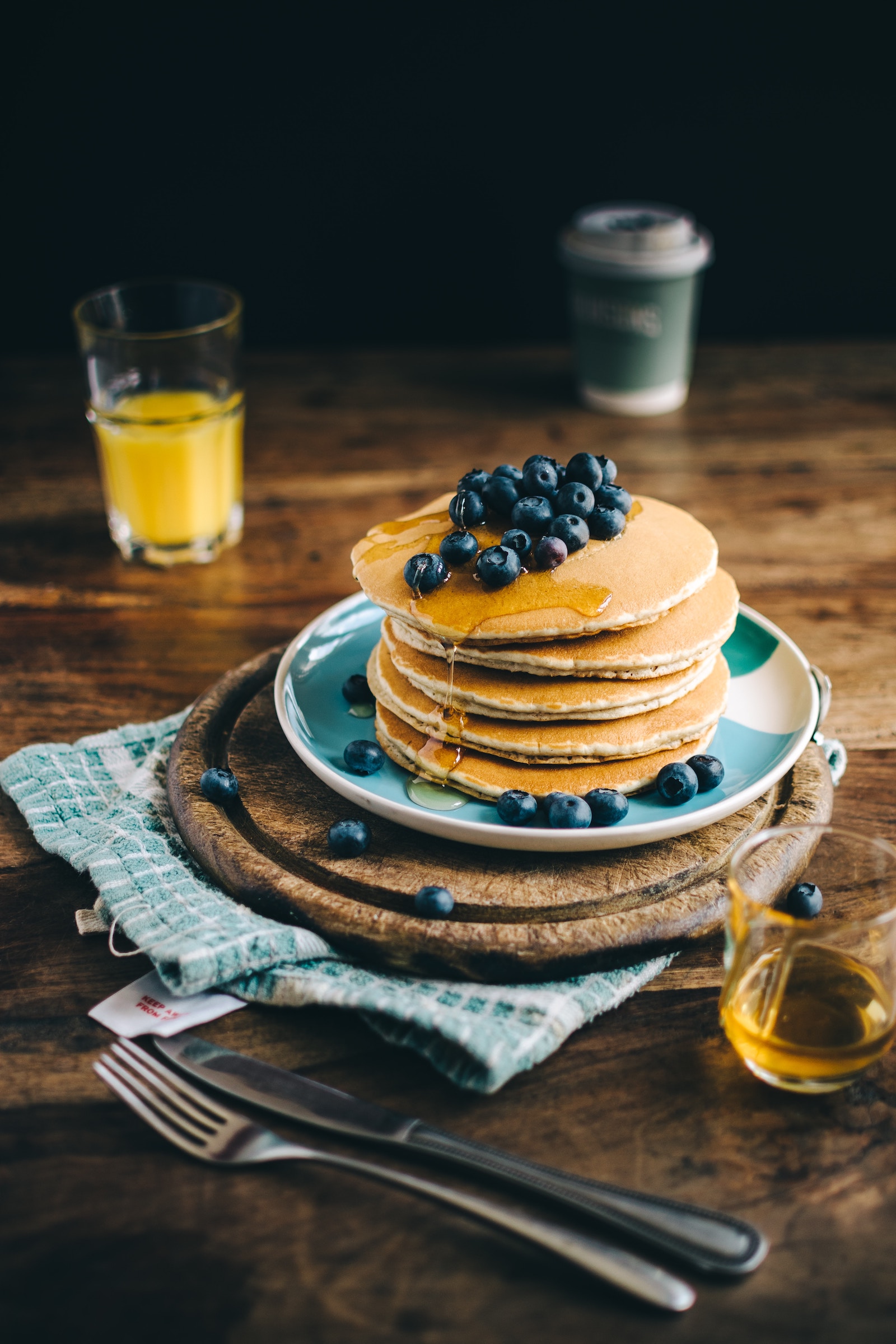 Protein Pancakes mit Blaubeeren