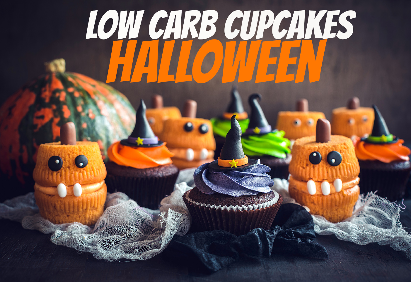 Low Carb Muffins zu Halloween