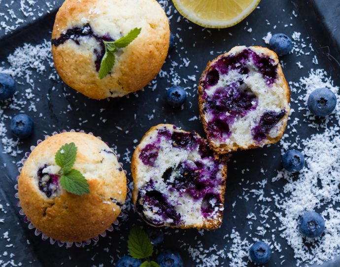 keto blueberry muffins Rezept für ketogene Blaubeer Muffins