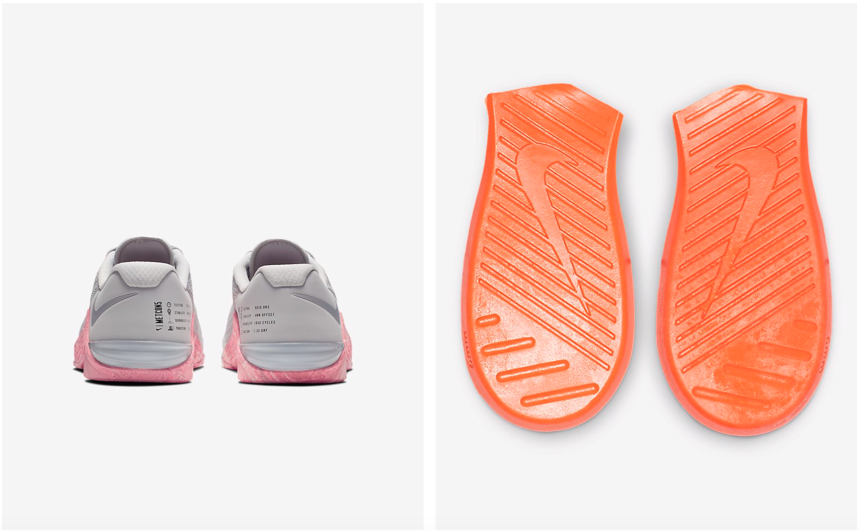 Der Nike Metcon 5 verfügt über eine Einlegesohle für CrossFit Übungen wie Squats, Wall-Balls oder Thruster