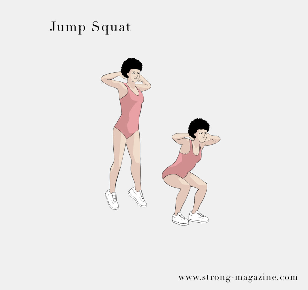 Die besten Fitnessübungen für zuhause zum Abnehmen - Jump Squat