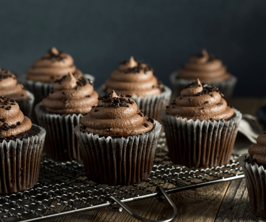 Halloween Rezept: Low-Fat Chocolate Cupcakes
